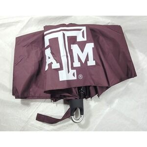 Storm Duds Texas A&M Aggies Solid Maroon Compact Mini Umbrella w/ Clip